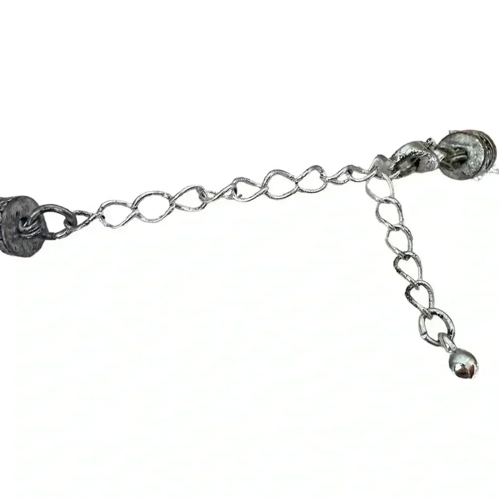 Silver turquoise charm necklace women’s jewelry